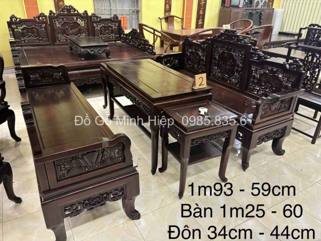 Trường Kỷ Gỗ Gụ Tích Cổ Đồ – mã 5373